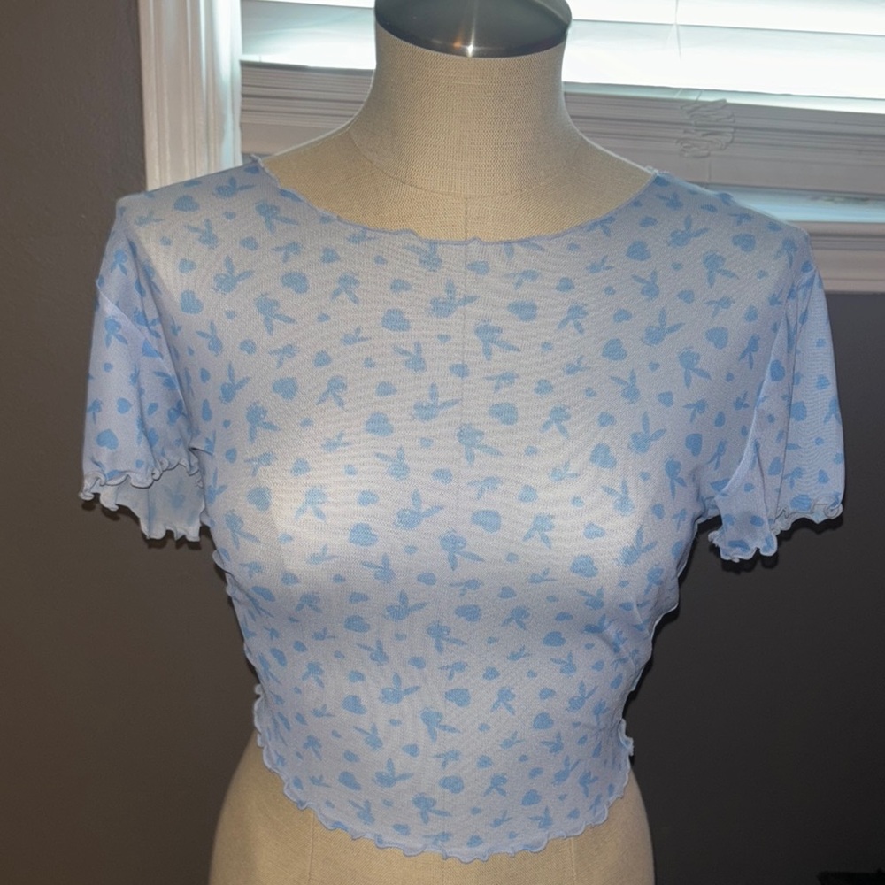 Playboy mesh top